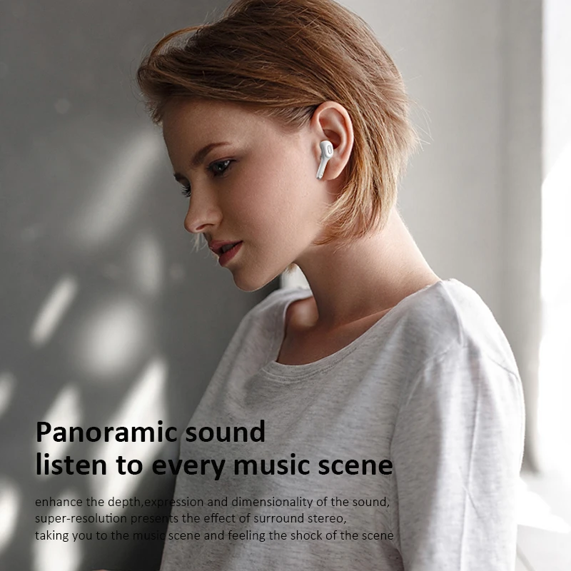 Беспроводные наушники с Bluetooth, гарнитура, наушники с микрофоном, наушники с шумоподавлением для телефона