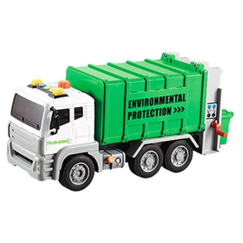 

WENYI Large Garbage Truck Sanitation Sweeper Sweeper Toy with Trash Can Cleaning Truck