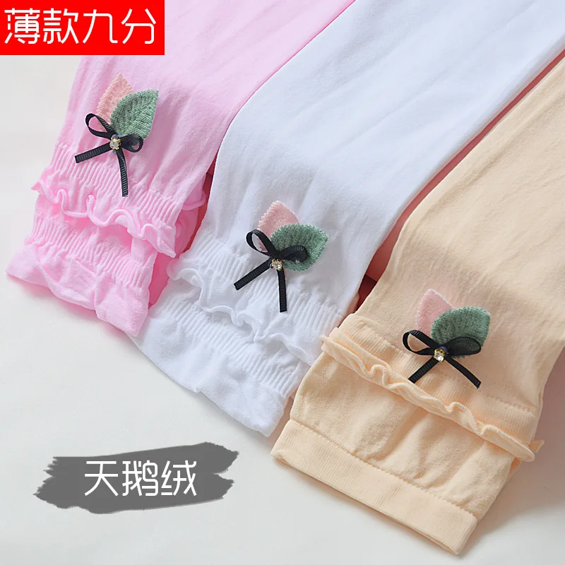 

Новые брюки для девочек на весну и осень Детские корейские тонкие повседневные вельветовые детские леггинсы в западном стиле