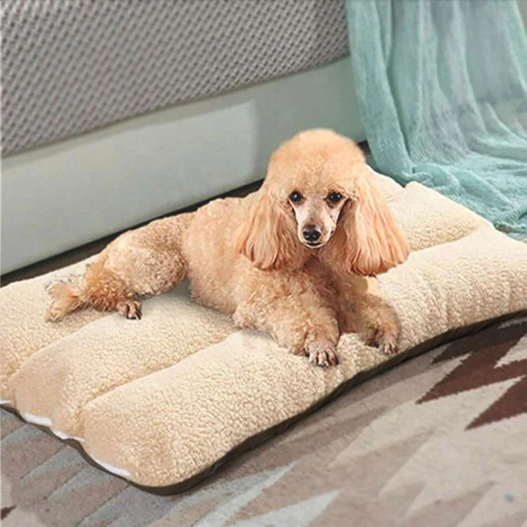 Теплая подушка для собак, питомник для маленьких, средних и больших собак, утолщенное одеяло, мягкий коврик для осени и зимы, большая кровать для собак, согревающий домашний L-XXL