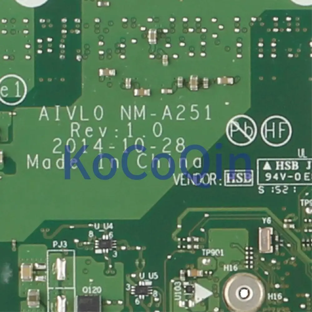 New  KoCoQin Laptop motherboard For LENOVO Thinkpad T450 Core SR23X I5-5300U Mainboard 00HN525 AIVL0 NM-