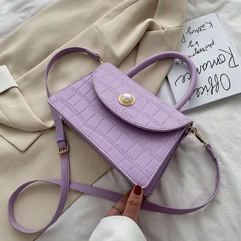 

Stone Mini Crossbody Bags Luxury Handbags Women 2020 Small Handbag Small Bag PU Leather Hand Bag Ladies Designer Evening Bags