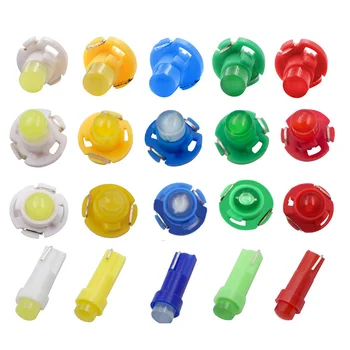 

20pc T5 led 17 37 73 74 SMD 5050 Car Dashboard LED Lamp Instrumental Light Bulb 12V White Blue Red Yellow Green 10X