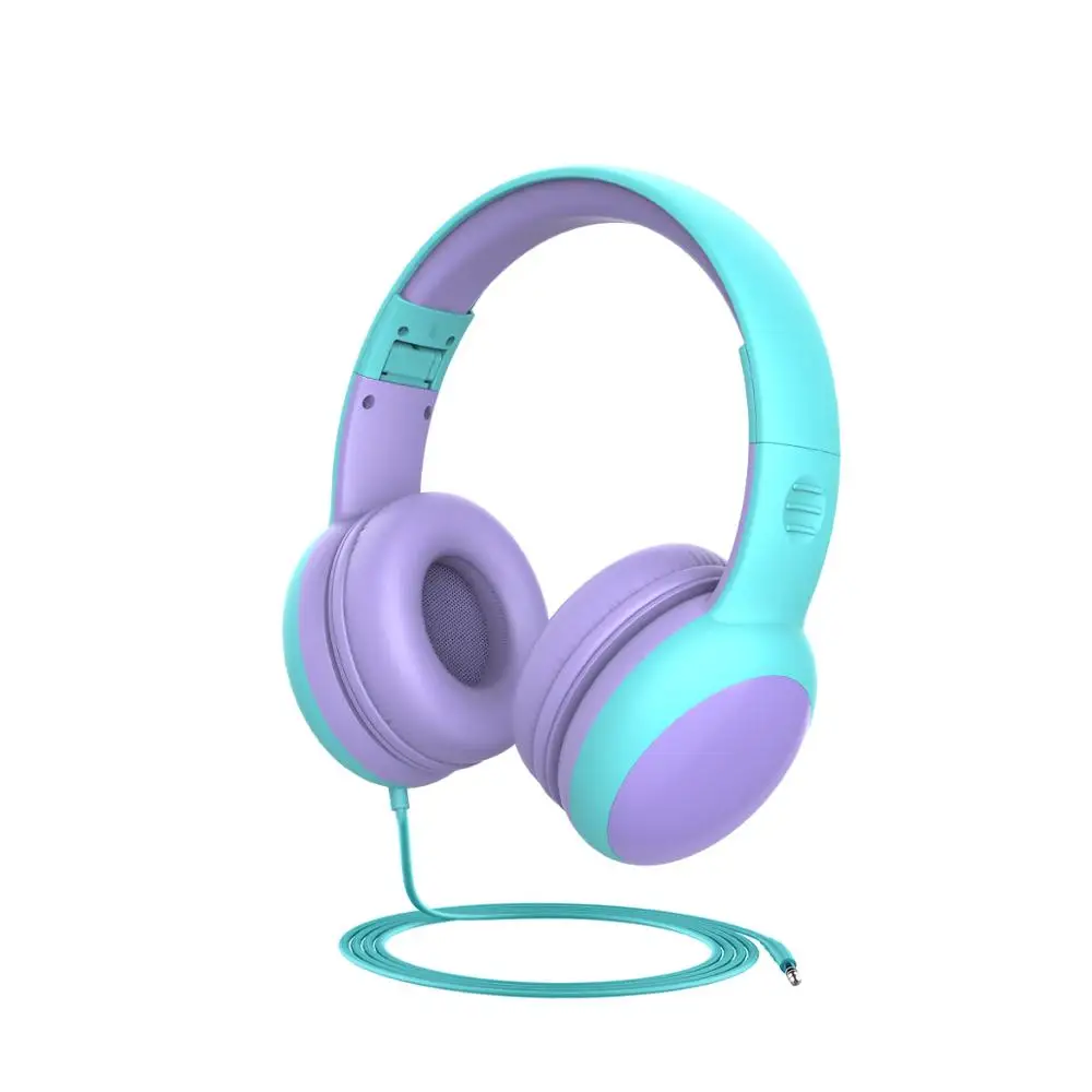 gorsun Kids Headphones with limited volume Children Headphone with decorative ears Ear for boys and girls Wired Headset