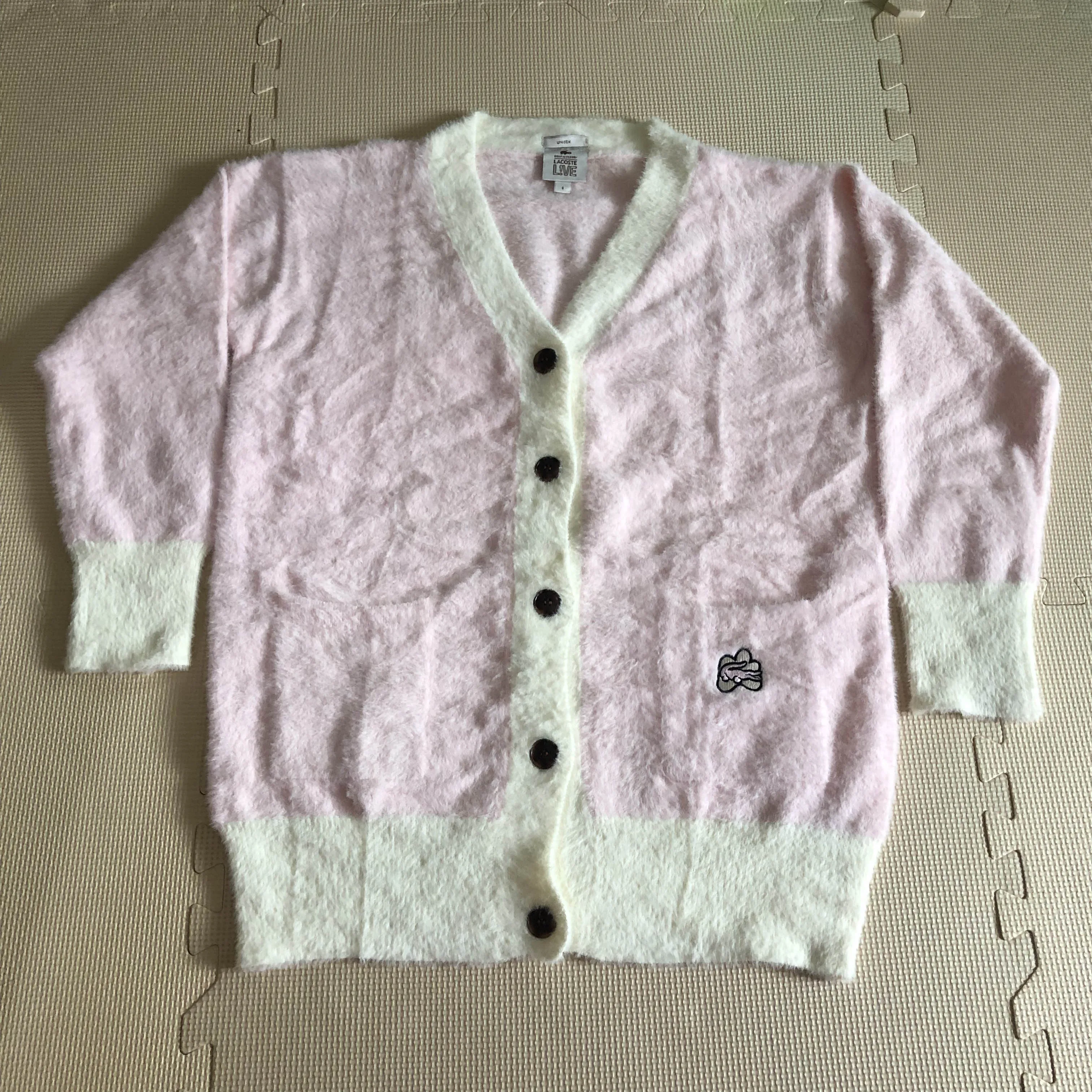 Golf Wang Le Fleur Solf Pink Cardigan Autumn Winter Sweater Wool