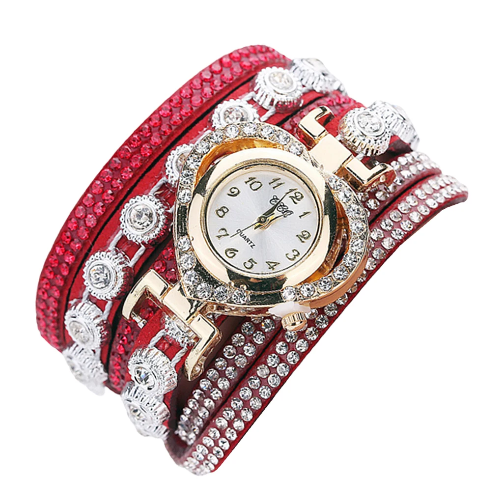 Women Luxury Rhinestone Bracelet Wristwatch Ladies Multilayer Analog Watch Women Luxury Rhinestone Bracelet Wristwatch Ladies Multilayer Analog Watch