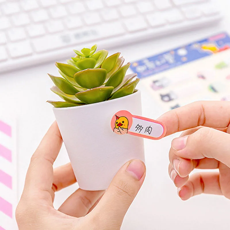 3 шт./компл. новинка мультфильм имя наклейки водонепроницаемый DIY школьные стикеры офисные студенческие канцелярские принадлежности креативный Дневник Бумага для записей
