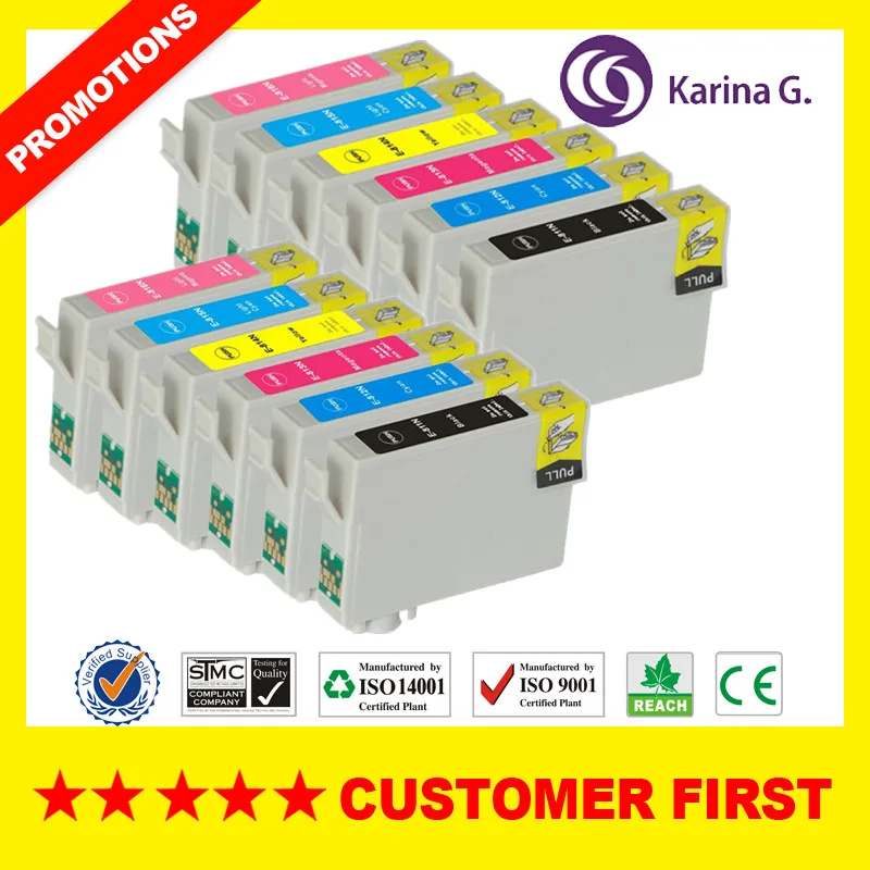 Compatible for T0811N T0811 ink cartridge suit For Epson T50 R290 R295 R390 RX590 RX610 RX615 RX690 etc.