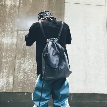 

Drawstring Backpack Simple Lightweight Bag Men and Women Outdoor Sports Drawstring Bag Fitness Backpack
