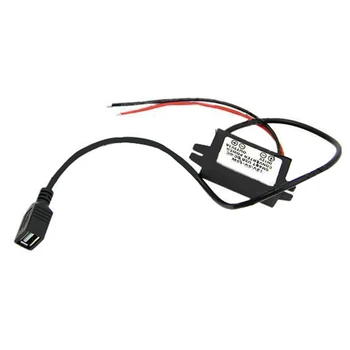 

13~14cm For Car GPS Smartphone DC 12V To 5V USB Converter Regulator Practical 1x