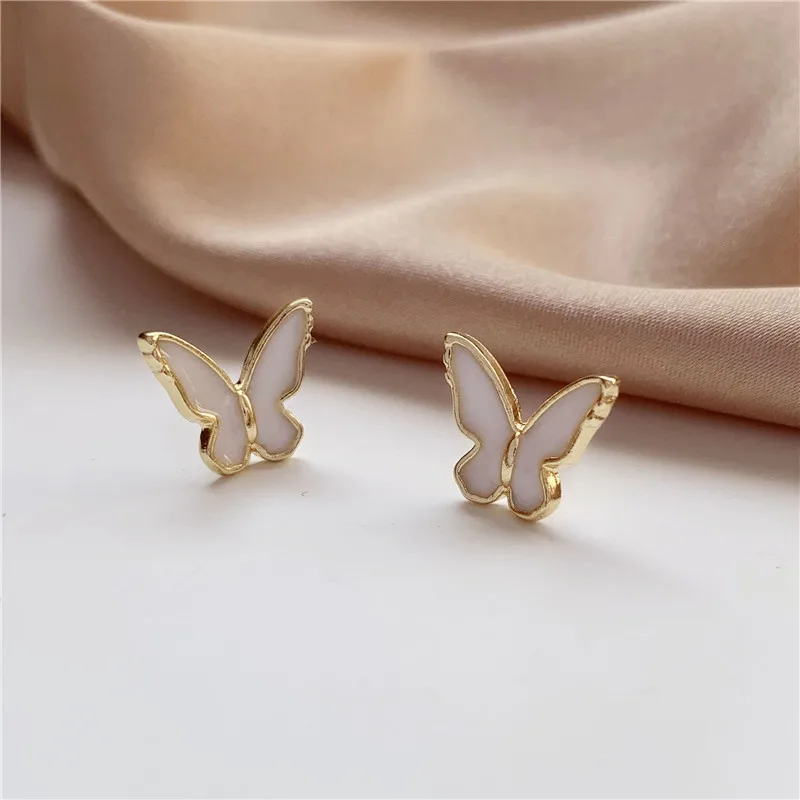 

Temperament of restoring ancient ways is contracted female butterfly earrings personality joker small earrings adorn article