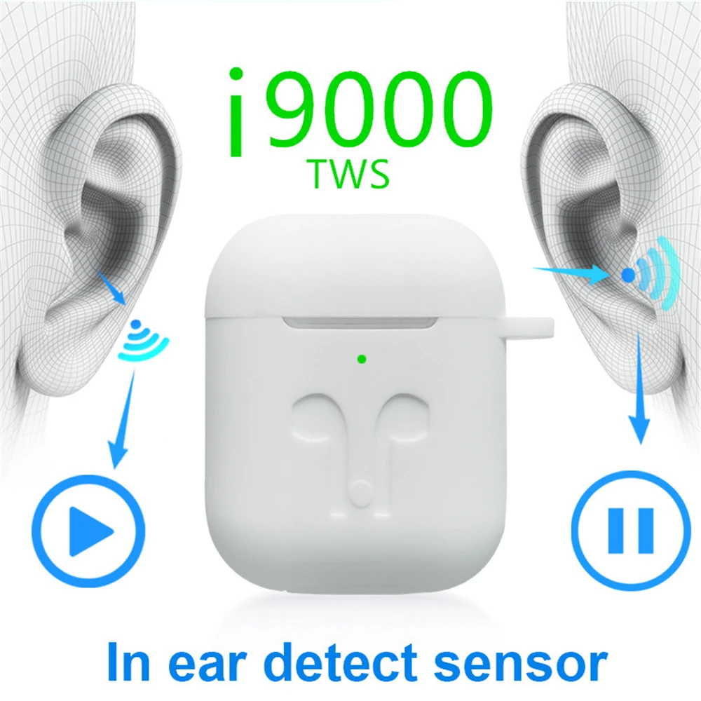 

Original i9000 TWS 1:1 In-ear H1 Air2 1536 Chip Bluetooth Earphone Wireless Earbud Headphone Stereo Headset PK W1 Chip i200 i12