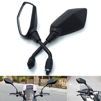 

Universal 10mm Motorcycle Rearview Mirror Black Side Mirror For HONDA PCX125 PCX150 CBR125R CBR150R CBR250R CBR300R CBR250