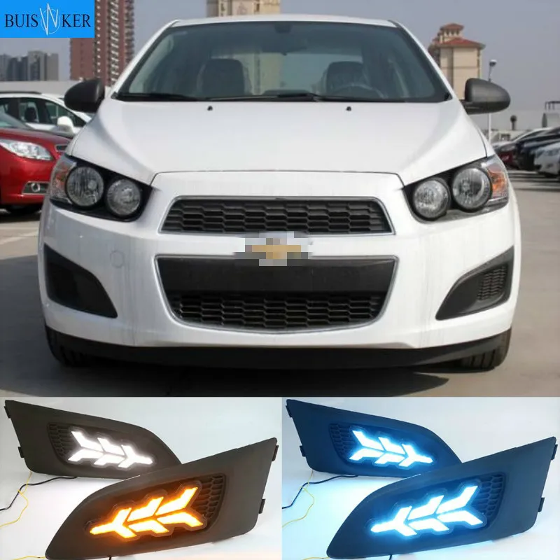 

1Pair Daylight lamp For Chevrolet Chevy AVEO Sonic 2011 2012 2013 LED DRL Daytime Running Lights