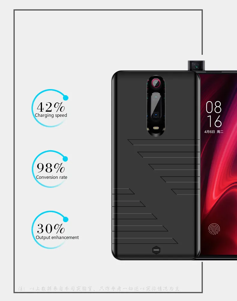 Ext power 6800 мАч для Xiaomi Redmi K20 Pro, Портативный Ультратонкий внешний аккумулятор, зарядное устройство, чехол для Xiaomi Redmi K20, чехол