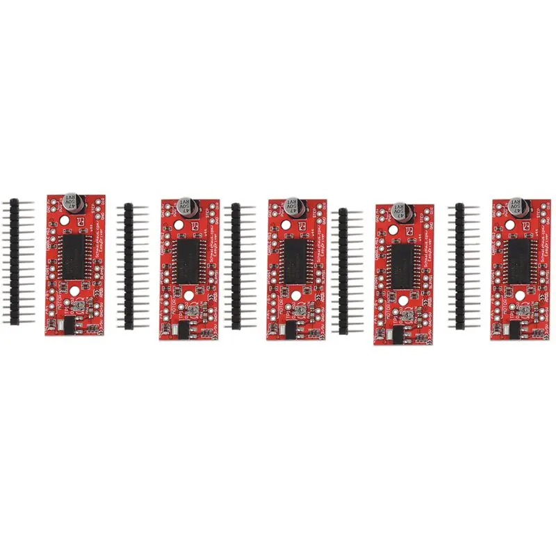 

Promotion! 5Pcs A3967 Easy Driver Stepper Motor Driver V4.4+Pin Header For Arduino