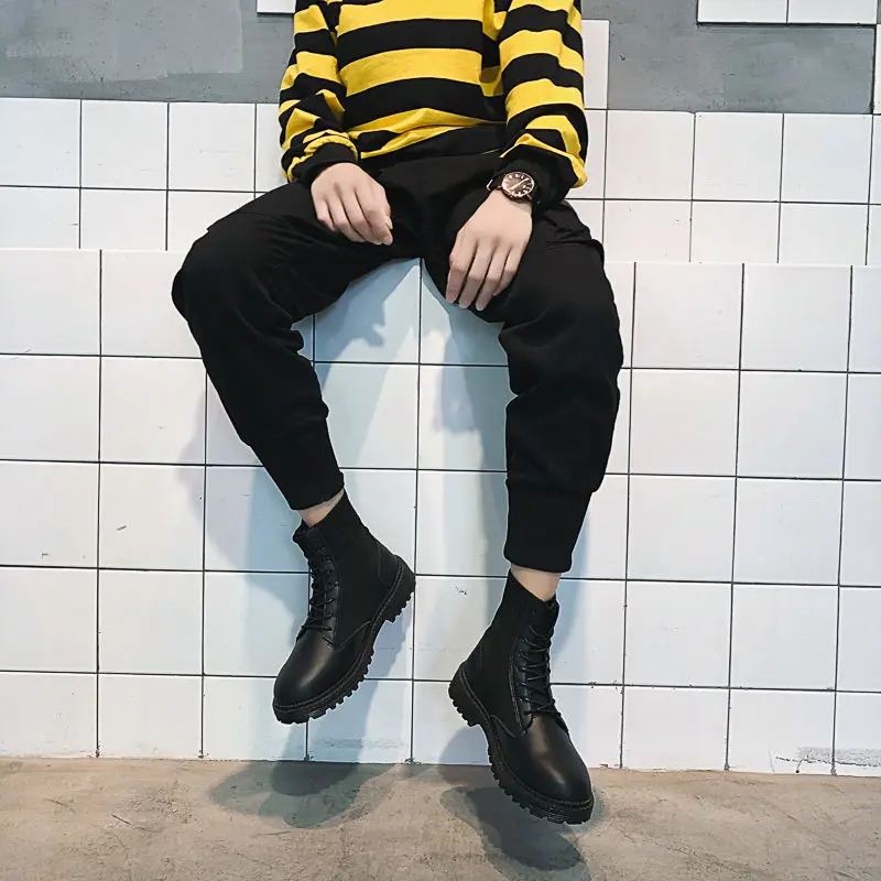 

Martin boots Korean style trend British style warmth and cotton locomotive style