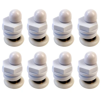 

8 Pcs 27mm Diameter Double-Wheeled Replacement Shower Door Roller Runner Wheel