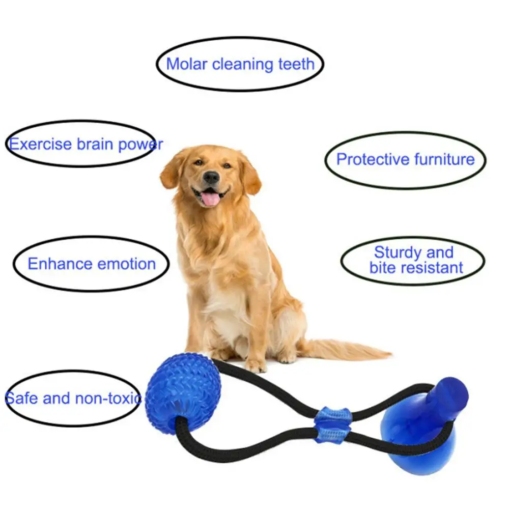 Собачьи интерактивные молярные жевательные игрушки резиновый шар с присоской для чистки зубов инструменты для чистки зубов собаки товары для домашних животных открытый поезд