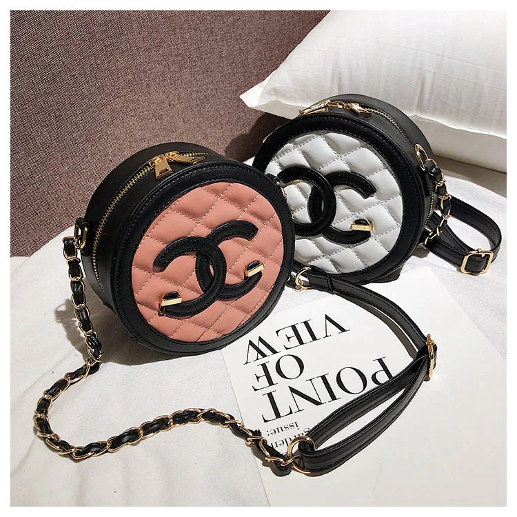 

Plush Bag Women's 2018 Autumn And Winter New Style Fashion Cute Monster Furry Small round Bag Mini Chain Single-shoulder Crossbo