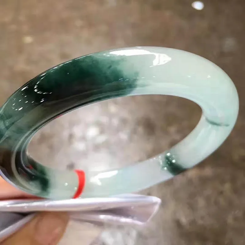 Myanmar natural A-product emerald ice floating Blue Garden band bracelet(including certificate