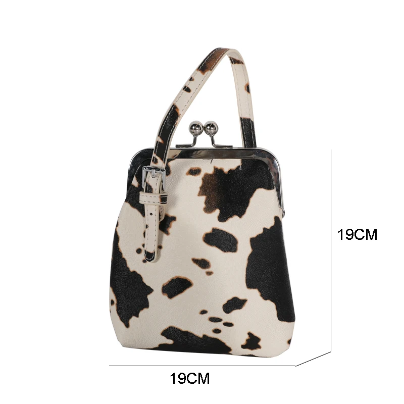  Casual Cow Pattern Clip Women Handbags Brand Designer Ladies Totes Crossbody Bags Fashion Female Sh - 4000128075721