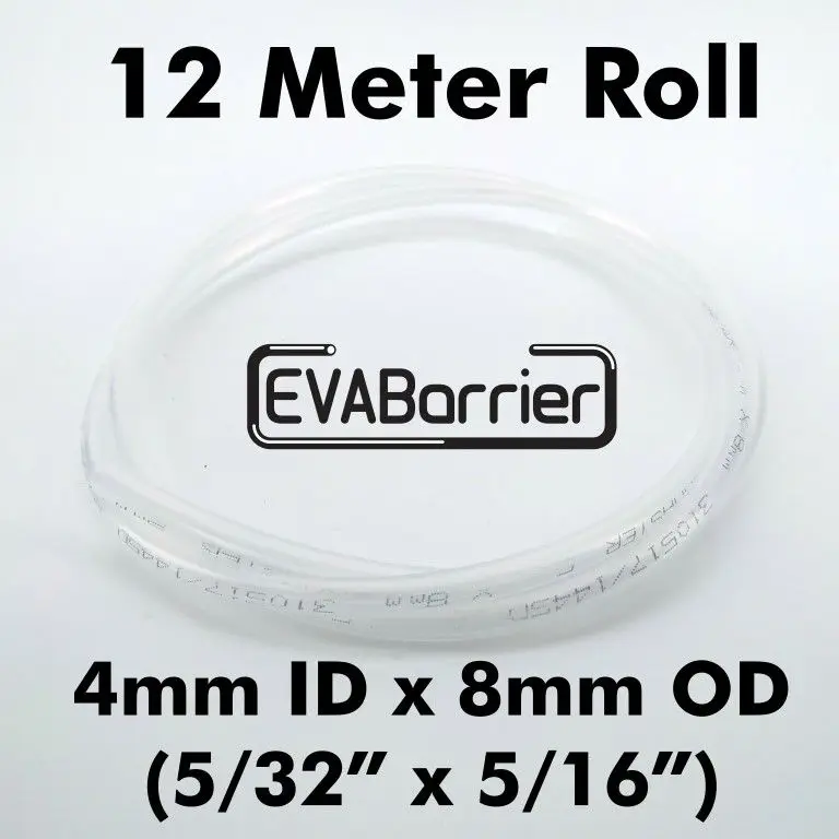 EVABarrier-Línea de cerveza y Gas, 4mm(5/32) x 8mm(5/16), doble pared EVA (12 metros de longitud en bolsa)