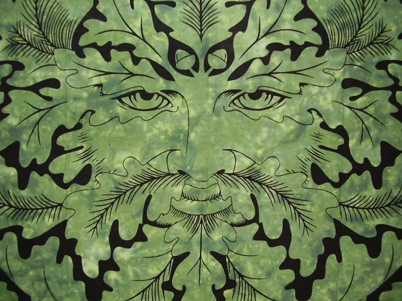 

Greenman Tapestry Cotton Bedspread Full Green