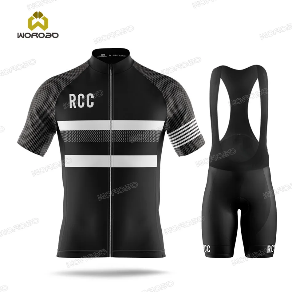 

2020 Cycling Raphaful RCC Men Jersey Set Short Sleeve Road Bike Clothing Team Summer Training Ride Competition Wear Sportswear