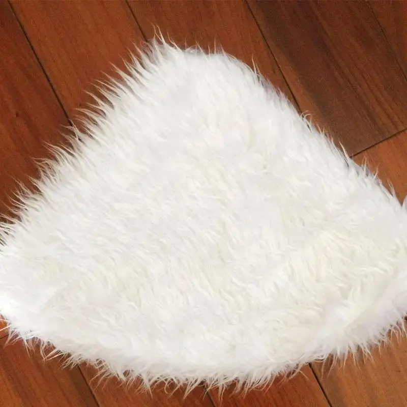 1pc White Plush Christmas Tree Fur Carpet Merry Christmas Decorations for Home Natal Tree Skirts New Year Decoration