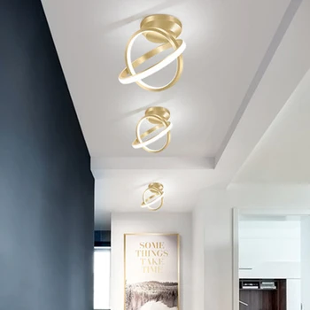 

New Gold Modern LED Ceiling Lights for Aisle corridor balcony porch entrance cloakroom LED Ceiling lamps