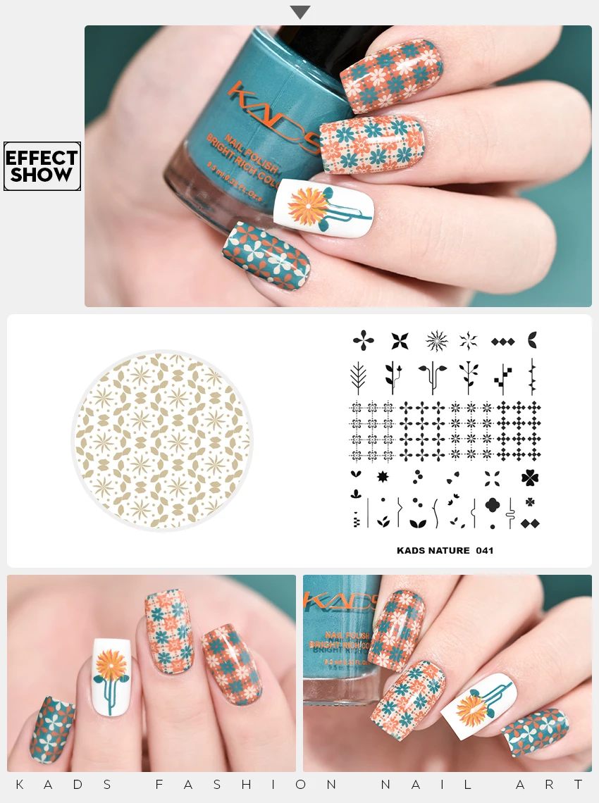 45 дизайнов штамповки шаблон ногтей пластины для штамповки природы серии изображения ногтей штампы маникюрные штампы трафареты печати