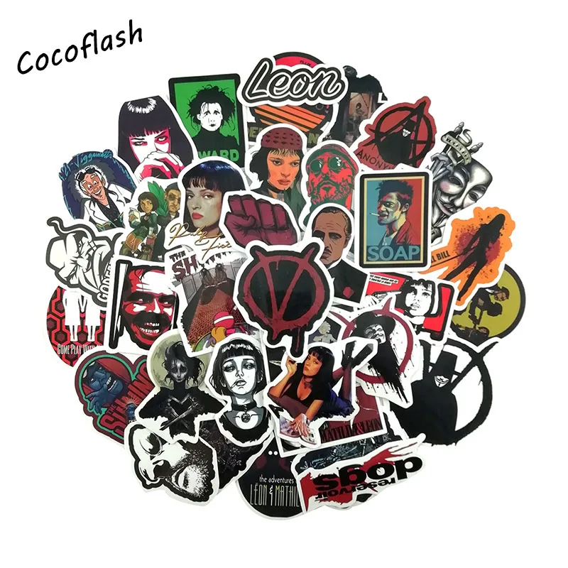 10/50PCS/lot Classic Retro Movie Characters Stickers For Luggage Laptop Skateboard Waterproof Personality Graffiti Sticker