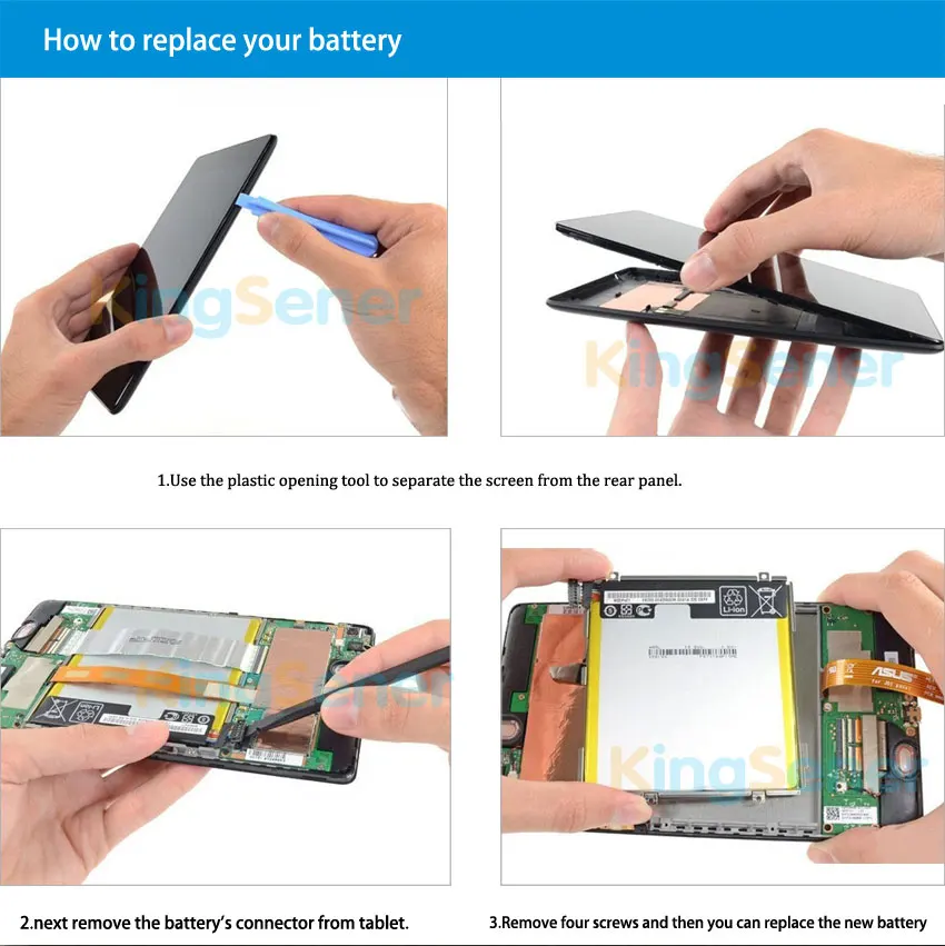  KingSener C11P1303 Table Battery For ASUS Google Nexus 7 II 2 2nd Gen 2013 ME571 ME57K ME57KL K009 