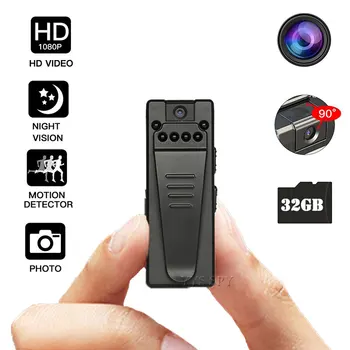 

1080P Mini Camera HD Video Voice Recorder Clip DV IR Night Vision Motion Sensor Micro Cam Secret Webcam Camara espia oculta