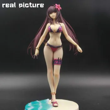 

25cm Fate Stay Night Scathach Anime Girl Bikini Figure Sexy Beauty Adult Swimsuit Static Action Figure High Quality Pvc Statue
