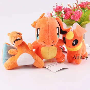 

Plush Doll Flareon Charmander Charizard Stuffed Animal Cute Plush Pendants Monster Soft Dolls for Girls Plush Toys 10pcs/lot