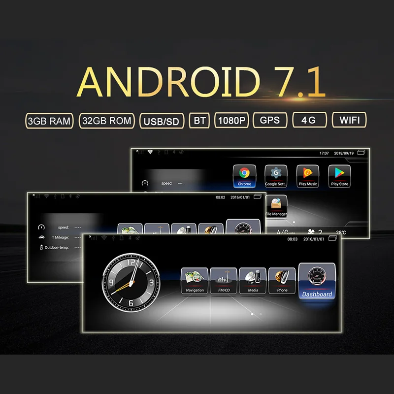 Perfect Gps Android 7.1 3Gb + 32Gb Car Multimedia Player Gps Navigator 4G Wifi Bt for Mercedes-Benz C-Class W204 2008 2009 2010 7 Perfect Gps Android 7.1 3Gb + 32Gb Car Multimedia Player Gps Navigator 4G Wifi Bt for Mercedes-Benz C-Class W204 2008 2009 2010 7