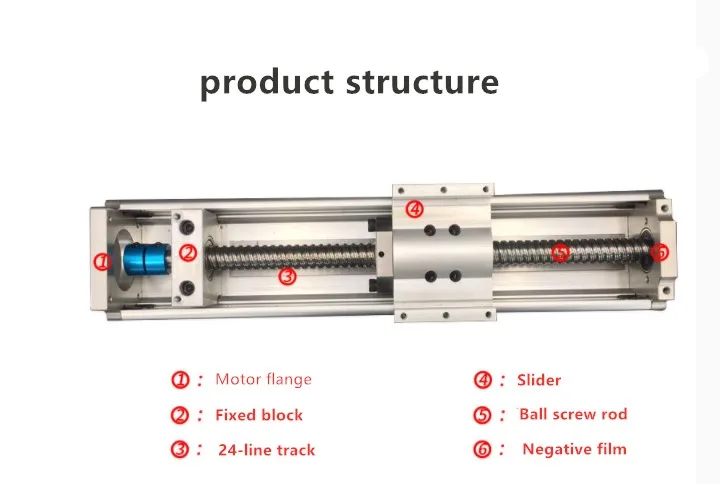 75 Precision Dust 1605 proof Ball Screw Linear Guideway Slide Module Cross Installation Electric Linearity