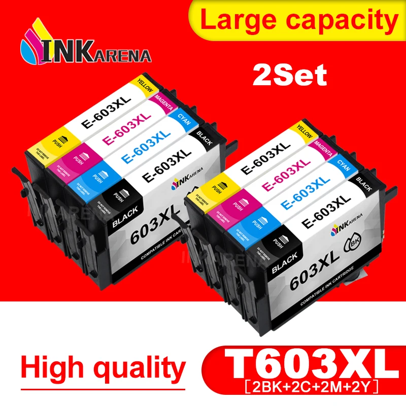 T603 xl T603XL Ink Cartridge Compatible for Epson 603 XL Printer XP-4100 XP-4105 XP-3105 WorkForce 2810DWF 2850DWF 2835DWF