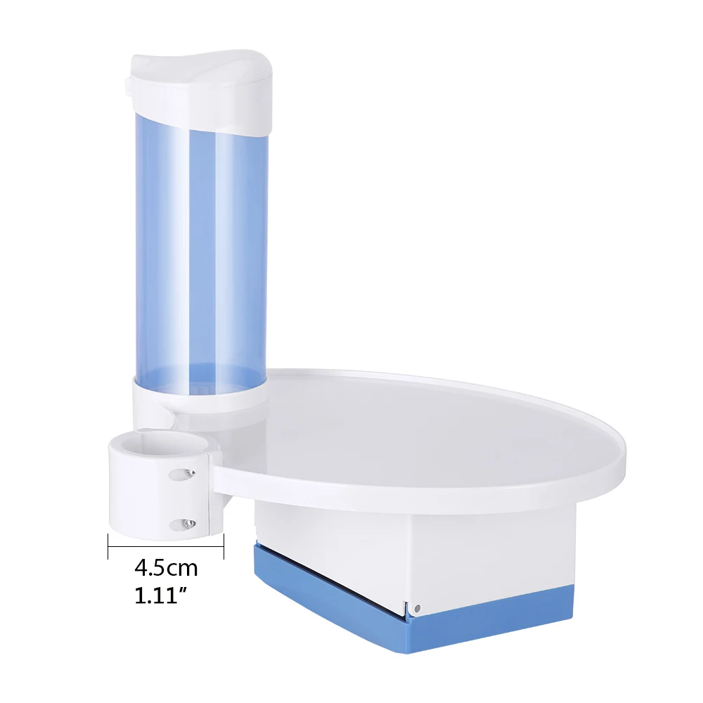 4.5cm Blue 3 в 1 стоматологический стул поддон для скалера Запчасти Аксессуары для инструментов с стоматологией одноразовый держатель для хранения стаканчиков и бумажная коробка для салфеток - Цвет: 4.5cm Blue