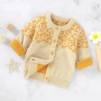 

0-24M Baby Girl Long Sleeve Sweater Knit Cardigan Autumn Winter Toddler Knitwear Baby Girl Sweaters Knitted Coat