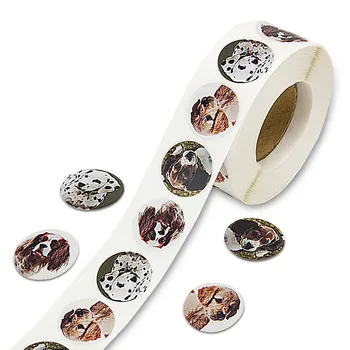 

500pcs creative animals cute stickers 1inch labels reward sticker for school teacher kids smiley stationery sticker