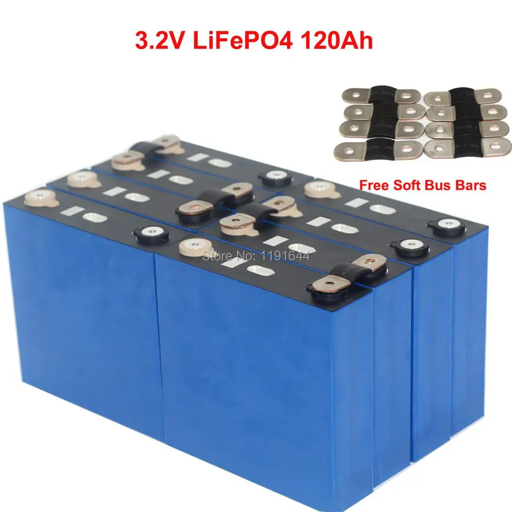 8 шт./лот батарея LiFePO4 3 2 в 120Ah импульсный ток 3C разряда для 24 В с