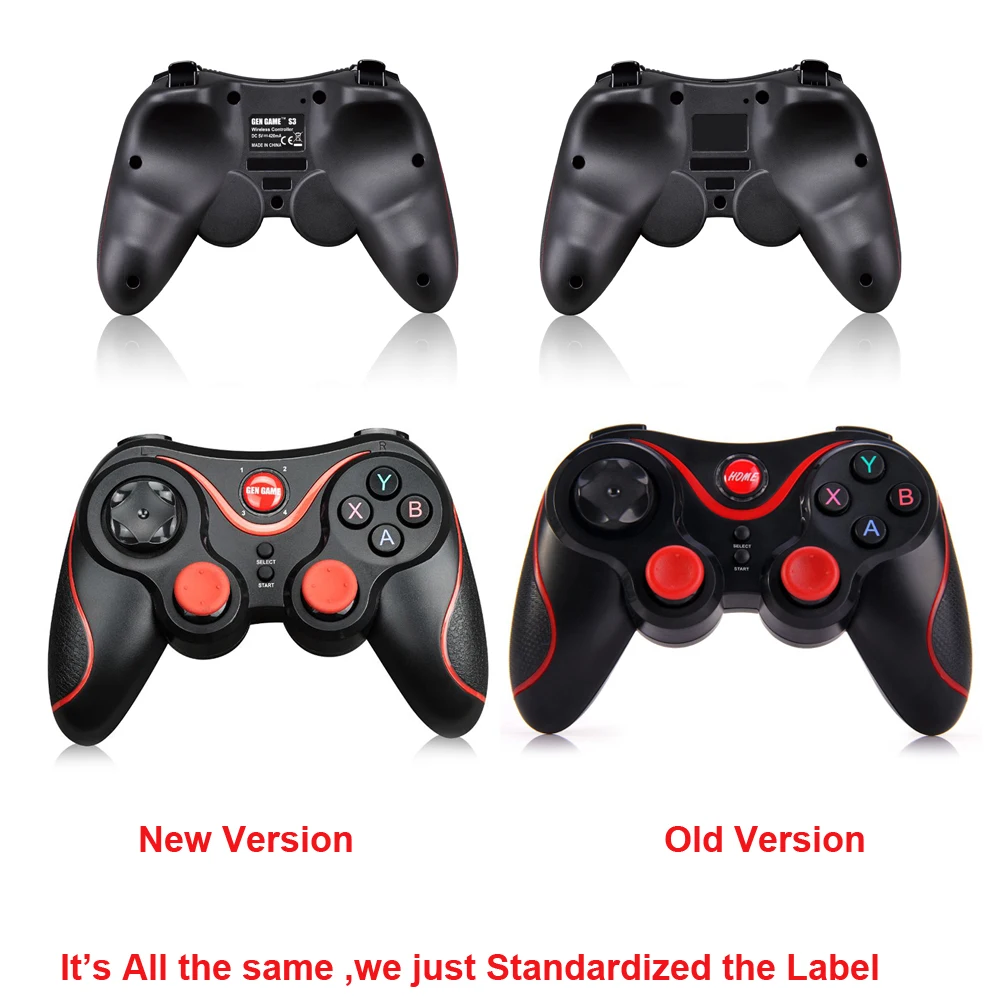 Terios S3 Bluetooth Gamepad for Android Wireless Joystick Gaming Controller Black for Android Smartphone Android Tv Box