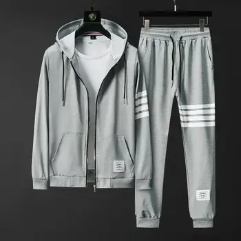 2020 Brand New Fall Men Sets Pants Clothing Sweatsuit Cardigan Fashion Hoodies Clothes Trousers Sportswear Sweatpants Tracksuits 1