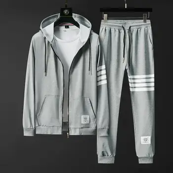 

2020 Brand New Fall Men Sets Pants Clothing Sweatsuit Cardigan Fashion Hoodies Clothes Trousers Sportswear Sweatpants Tracksuits