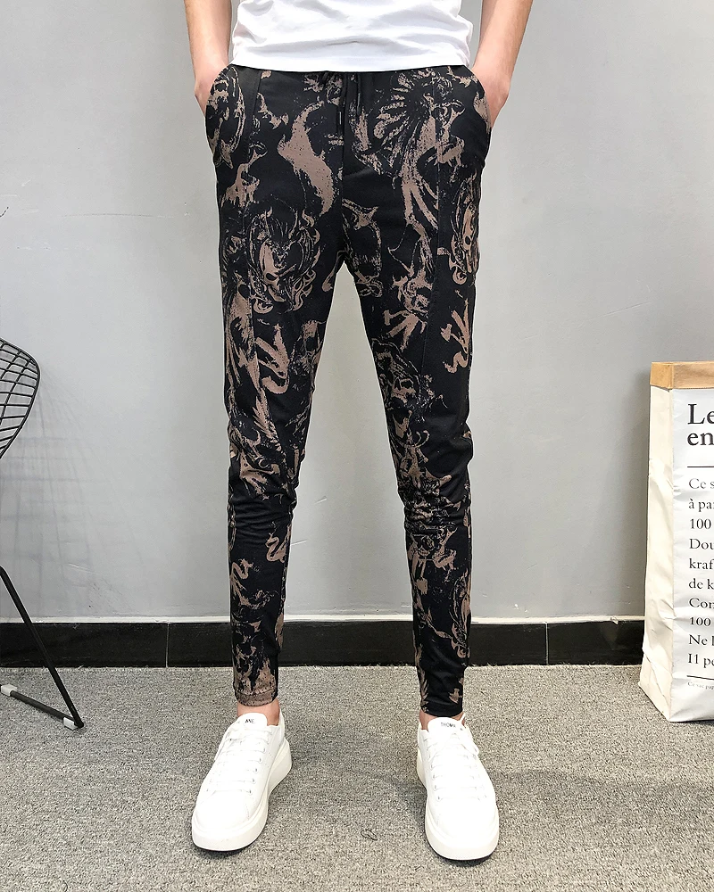 Afdrukken джоггеры Broek Heren Zomer уличная Mannelijke хип хоп Повседневная Harembroek Pantalon Homme мужские худи
