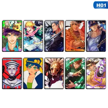 

10pcs/set JOJO JoJo's Bizarre Adventure Golden Wind Giorno Giovanna Card Stickers DIY Frosted Decal Phone Waterproof Stickers