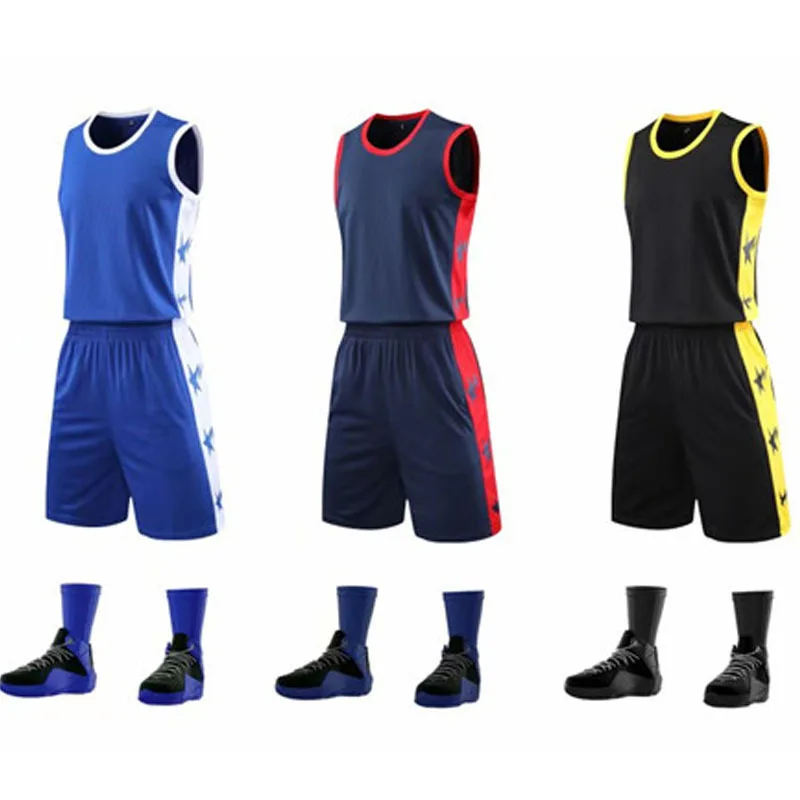 Uniforme da Equipe de Basquete sem Mangas Agasalho para as Mulheres dos Homens Shorts de Basquete em Branco Terno de Treinamento Camisa Esportivo Personalizado & Mod. 174632